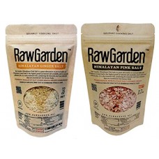  Raw Garden Himalayan Ginger & Himalayan Pink Coarse Salt 12 oz 2 Pack 